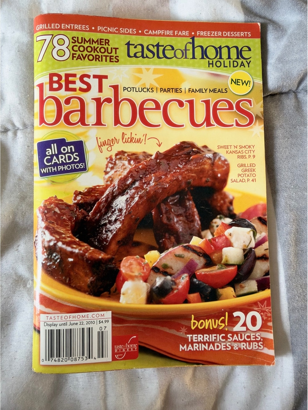 Taste of Home Holiday Best Barbecues Cookbook - 78 Summer Cookout Favorites with